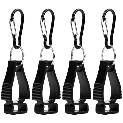 RoxNvm Handschuhclips, Handschuh Halterung, 4 Stück Handschuh Grabber Clip Sicherheit Arbeitshandschuh Clip Handschuhhalter, Handschuhklemme Grabber Catcher für Arbeitshandschuhe von RoxNvm