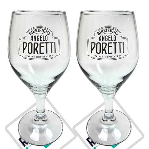 Roxley Angelo Poretti X2 Pint-Gläser | kommt auch mit 2 Marken-Bierdeckeln von RoxleyLtd
