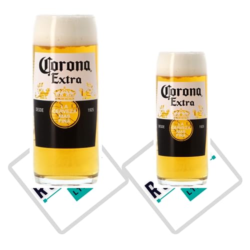 Roxley Corona Bierglas-Set, 1 Pint-Glas, 1 halbes Pint von RoxleyLtd