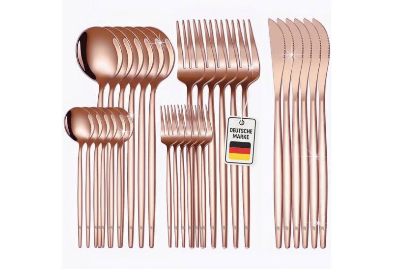 Roxlin Besteck-Set 30-teiliges Edelstahl-Besteckset modern & elegant 4 Farbe Roxlin Besteck-Set 30-teiliges Edelstahl-Besteckset modern & elegant 4 Farbe von Roxlin
