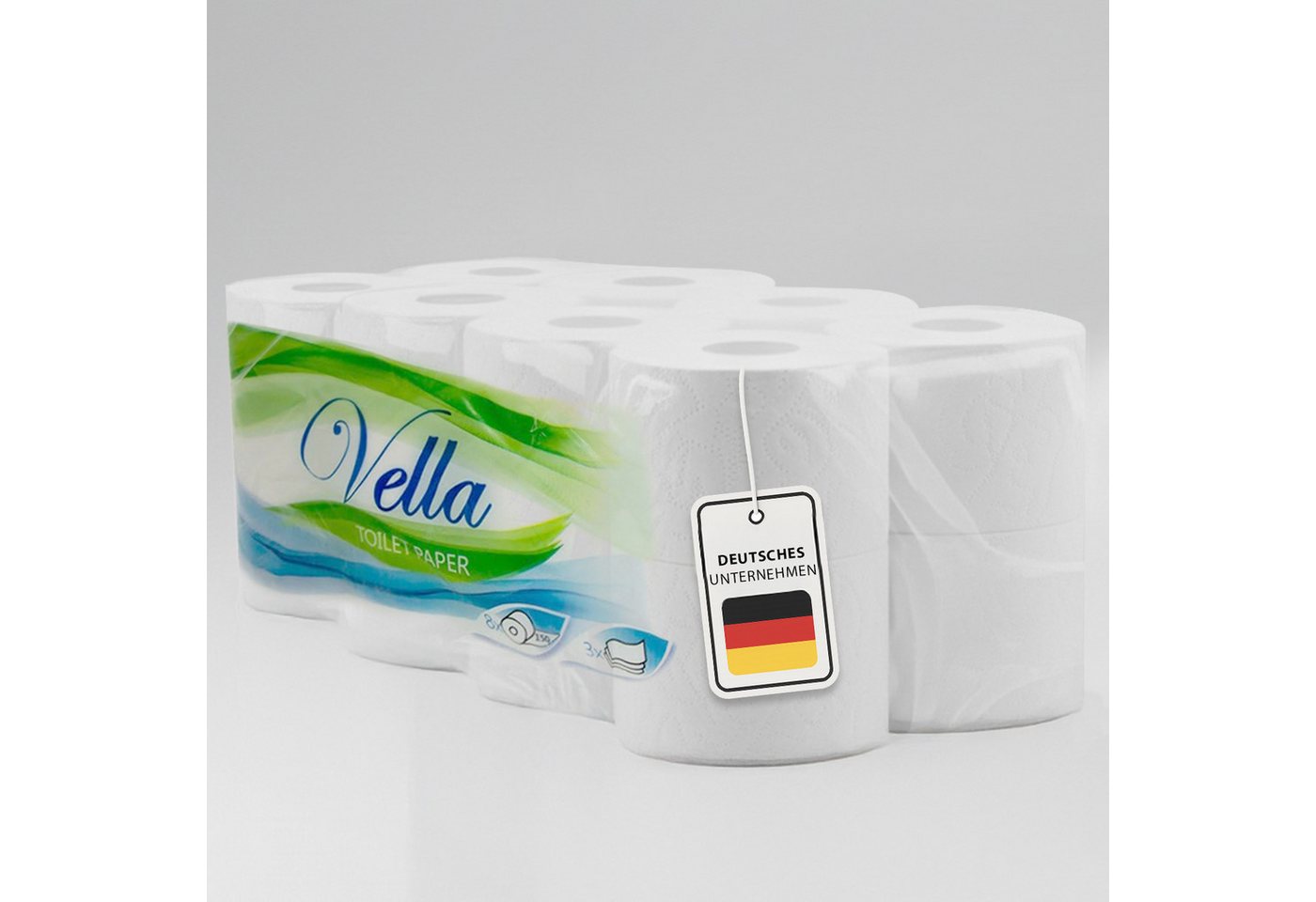 Roxlin Toilettenpapier Premium Toilettenpapier 3-lagig – Ultraweich & Hautfreundlich (16-St) von Roxlin