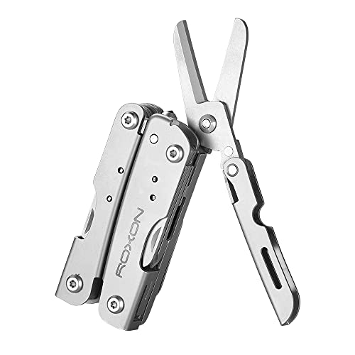 ROXON M2 Mini Storm - 14 in 1 Kleines und leichtes Mini-Multitool mit klappbarer Schere ohne Bitgruppe von Roxon