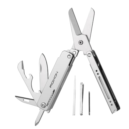 ROXON M3 13 in 1 Multi Schere EDC mit Zahnstocher & Pinzette Praktisch Klein und Exquisit von Roxon