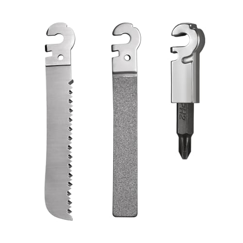 Roxon FT01 Build Your Own Multitool Accessory for Flex Multitool (3-tlg. Set inkl. Kegelsäge & Diamantfeile (grob + fein) und 1/4" Bit Adapter) Replaceable Tools von Roxon