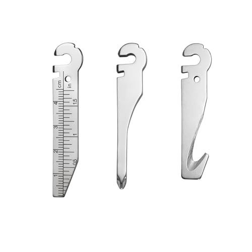 Roxon FT09 Build Your Own Multitool Accessory für Flex(3-tlg. Set inkl. Seilschneider & Feile + Lineal + Schlitzschraubendreher & Kreuzschlitzschraubendreher) Auswechselbare Werkzeuge von Roxon