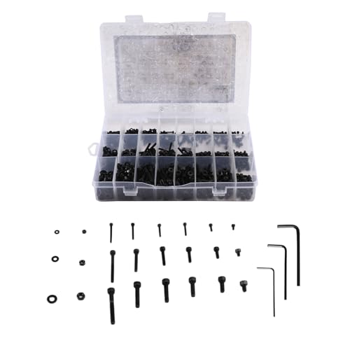 Roxvue 1080-Teiliges M2 M3 Sechskantschrauben, Muttern und Unterlegscheiben Set für Roxvue 1080-Teiliges M2 M3 Sechskantschrauben, Muttern und Unterlegscheiben Set für von Roxvue