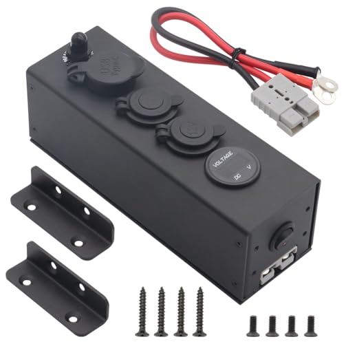 Roxvue 12/24V-Verteiler-Multifunktionskasten für Anderson-Steckdosen-Power-Switch 12/24V-Multifunktionskasten Roxvue 12/24V-Verteiler-Multifunktionskasten für Anderson-Steckdosen-Power-Switch 12/24V-Multifunktionskasten von Roxvue