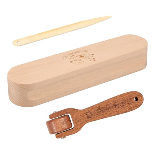 Roxvue 3-Teiliges Schneiderklöppel-Set Aus Buchenholz, Nahtroller-Buchenbrett-Set, Näh- und Quiltwerkzeuge Aus, Nahtwerkzeug zum Nähen von Roxvue