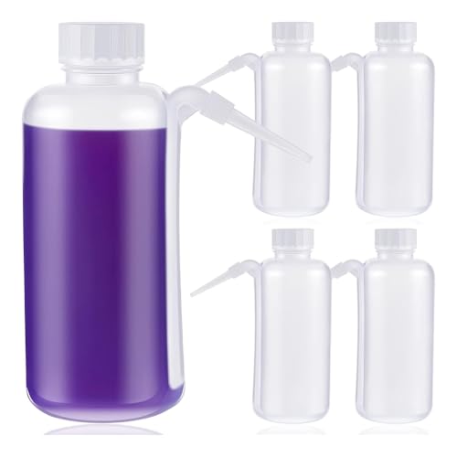 Roxvue 5 Stück Kommunionbecher-Füller, Tropffreie Quetschflasche, Kommunion-Saftspender mit Seitlichem Strohhalm, Kirchenflasche, 483 Ml von Roxvue