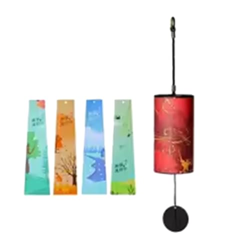 Roxvue Bambus-, 9 Töne, 4 Akkorde, G-Am-Akkord, Meditations-, Heim, Garten, Terrasse, Balkon, Hängende Ornamente B von Roxvue