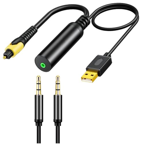 Roxvue Digitaler Optischer Audiokonverter Faser zu 3,5 mm Konverter Faser zu 3,5 mm Konverter USB Digitaler Optischer Audiokabel Spdif zu 3,5 mm Audiokonverter Roxvue Digitaler Optischer Audiokonverter Faser zu 3,5 mm Konverter Faser zu 3,5 mm Konverter USB Digitaler Optischer Audiokabel Spdif zu 3,5 mm Audiokonverter von Roxvue