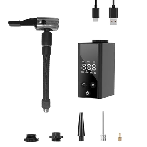 Roxvue Elektrische Reifenpumpe, Tragbare Elektrische Reifenpumpe, Elektrische Reifenpumpe für Fahrräder von Roxvue
