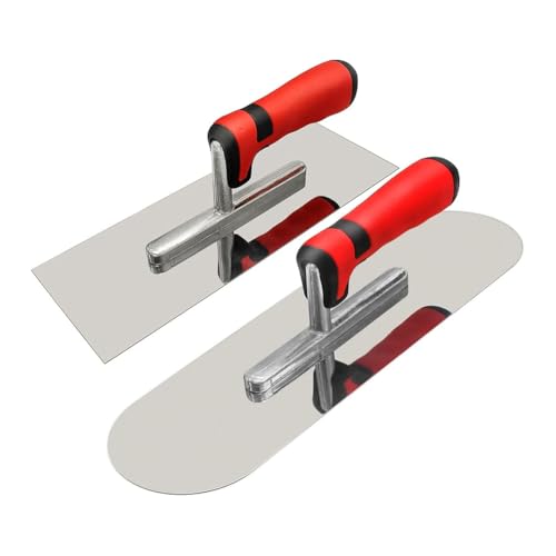Roxvue Essenzielles Handwerkzeug Edelstahl-Glättekelle (11"X4") Maurerhandwerk Trockenbau-Zementputz-Kit Eckschwertel von Roxvue
