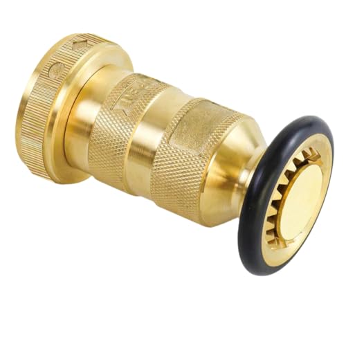 Roxvue Feuerwehrschlauchdüse 1-1/2 NPSH/NPT Feuerwehrschlauchdüse 100 Psi 75 Gpm Messing Feuerlöschausrüstung Jet Nebelsprühdüse Roxvue Feuerwehrschlauchdüse 1-1/2 NPSH/NPT Feuerwehrschlauchdüse 100 Psi 75 Gpm Messing Feuerlöschausrüstung Jet Nebelsprühdüse von Roxvue