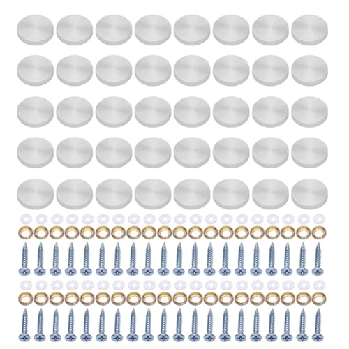 Roxvue Glas Schrauben Stahlschraube Dekorative Befestigungselemente Möbelbefestigung Silber Roxvue Glas Schrauben Stahlschraube Dekorative Befestigungselemente Möbelbefestigung Silber von Roxvue