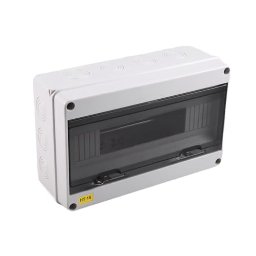 Roxvue HT Serie Anschlussdose 15-Wege PC IP65 Wasserdichte Verteilerdose Outdoor Kunststoff Elektronik Din-Schiene Gehäuse für Leitungsschutzschalter von Roxvue