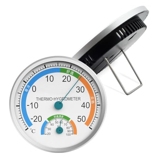 Roxvue Innen-/Außen-Hygrometer Präzisionsklimamonitor Temperaturbereich -20-50°C Gut Lesbare Anzeige von Roxvue
