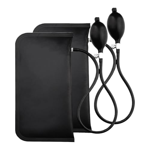 Roxvue Luftkeilpumpe, Professionelles Nivellierset und Ausrichtungswerkzeug, Aufblasbarer Unterlegbeutel, Tragkraft 200 Kg, 40 cm Langer, 2er-Pack von Roxvue
