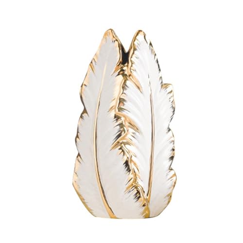 Roxvue Nordic Lamp Luxus Gold Lackierte Keramik High-End-Vase - Elegantes Zuhause - Blumenvase/Modernes Design - Tischdekoration X0029 von Roxvue