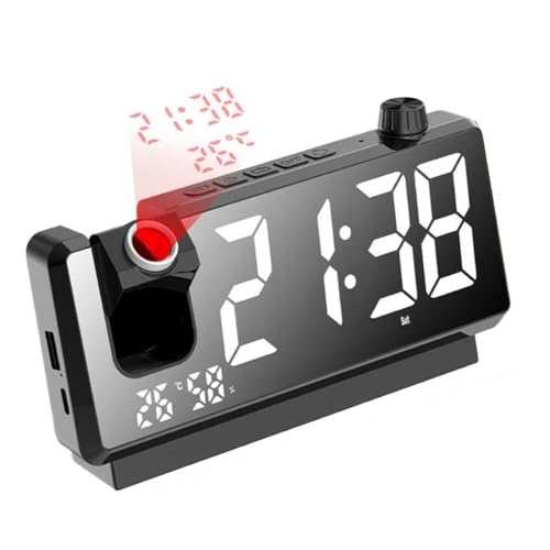 Roxvue Projektionswecker, HD-LED-Anzeige, Intelligente Projektionsuhren für Schlafzimmer, Um 180 Grad Drehbarer Digitaluhr-Projektor B Roxvue Projektionswecker, HD-LED-Anzeige, Intelligente Projektionsuhren für Schlafzimmer, Um 180 Grad Drehbarer Digitaluhr-Projektor B von Roxvue