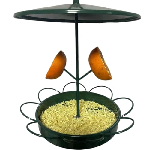 Roxvue Regenfester Futterspender für Vögel in Sonnenblumenform, Abnehmbarer Regenfester Futterspender für, Hängender Vogelkäfig Aus Metall von Roxvue
