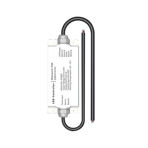 Roxvue Tuya Zigbee DC12V 24V LED-Streifen Wasserdichter Controller IP68 Regenfestes ZIGBEE Tuya Sprach-Fernbedienung RGBW von Roxvue