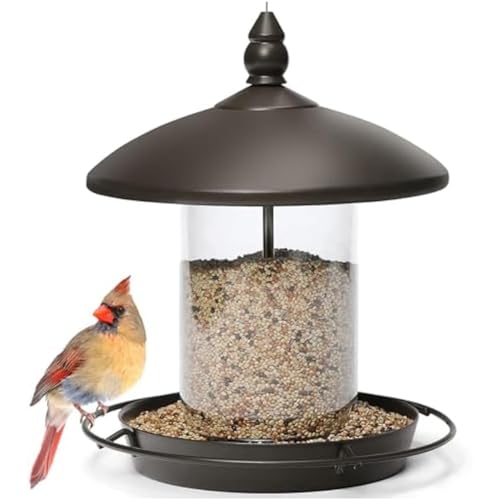 Roxvue Vogelfutterspender mit Metalldach - Kaufest zum Aufhängen Von Wildvogelfutter im Freien Roxvue Vogelfutterspender mit Metalldach - Kaufest zum Aufhängen Von Wildvogelfutter im Freien von Roxvue