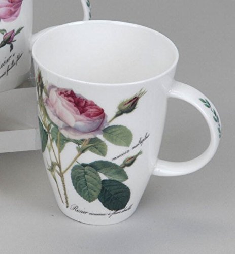 Roy Kirkham Becher Redoute Rose Louise 350ml aus Bone China von formano