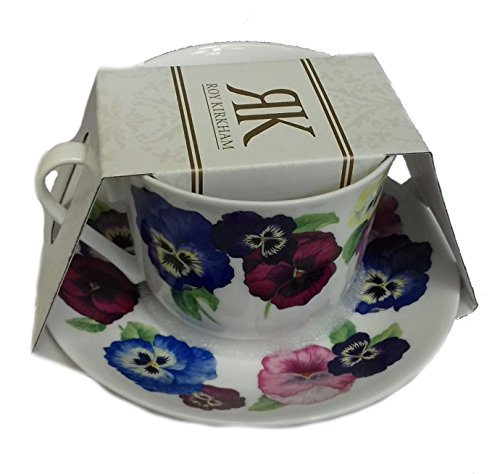 Roy Kirkham Jumbotasse & Untertasse Pansy - 0,4l von Roy Kirkham