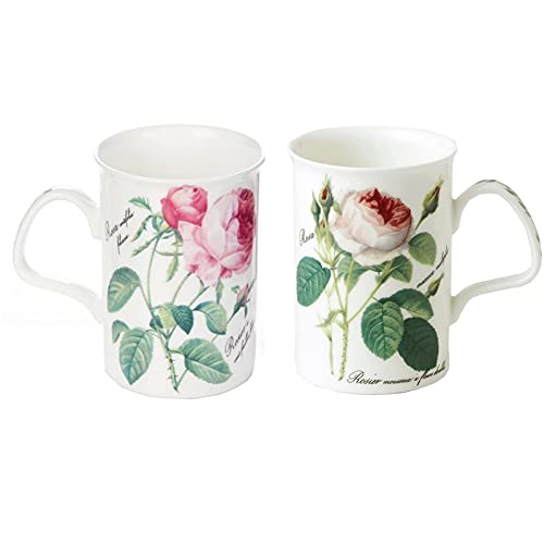 Roy Kirkham Lancaster Becher Redoute Rose, 6 Stück von Roy Kirkham