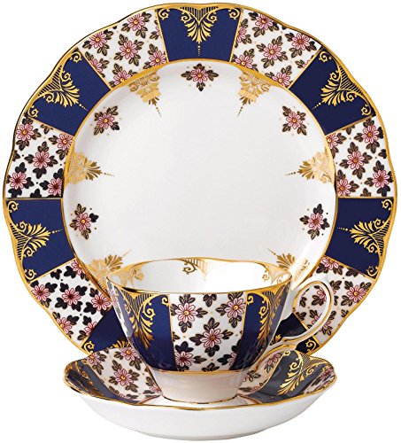 Royal Albert 1900 Teetasse und Untertasse und Teller, 3-teiliges Set Royal Albert 1900 Teetasse und Untertasse und Teller, 3-teiliges Set von Royal Albert