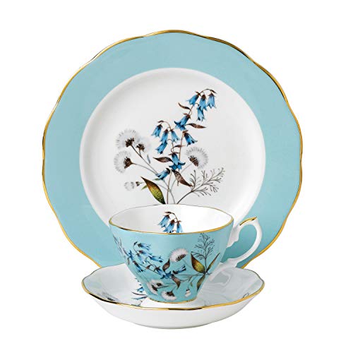 Royal Albert 1950 Festival Teetasse/Untertasse/20 cm Teller, 3-teiliges Set von Royal Albert