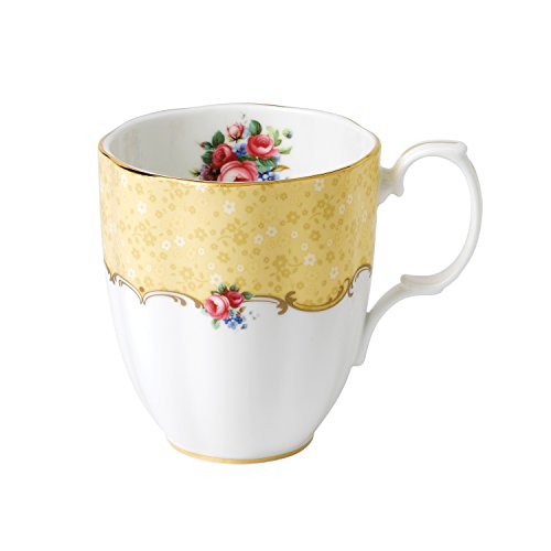 Royal Albert 1990 Bouquet Tasse zum 100-jährigen Jubiläum von Royal Albert, Gelb, 0,4 l von Royal Albert