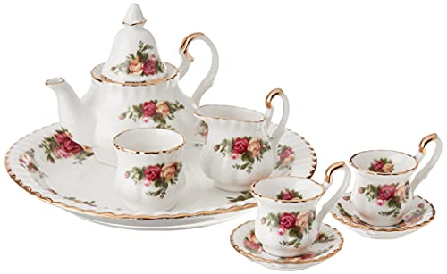 Royal Albert OCRFUN22117 Old Country Roses Le Petite, 9-teilig Tee-Set, Porzellan, Mehrfarbig Royal Albert OCRFUN22117 Old Country Roses Le Petite, 9-teilig Tee-Set, Porzellan, Mehrfarbig von Royal Albert