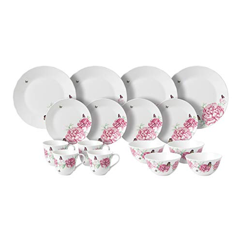 Royal Albert for 40034013 Miranda Kerr Everyday Tafelservice 16-teilig, Porzellan, weiß, 16pc Set von Royal Albert