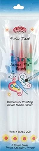 Royal Brush Big Kid's Choice Aqua-Flo Pinselset, Kunststoff Kunsthaar, Mehrfarbig, L von Royal Brush