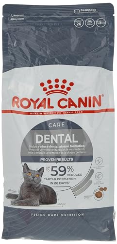 Royal Canin Dental Care | 1,5 kg | Trockenfutter für ausgewachsene Katzen | Zur Unterstützung der Gesundheit und Maulhygiene | Mit einem Zahnpflege-Aktivnährstoff Royal Canin Dental Care | 1,5 kg | Trockenfutter für ausgewachsene Katzen | Zur Unterstützung der Gesundheit und Maulhygiene | Mit einem Zahnpflege-Aktivnährstoff von Royal Canin