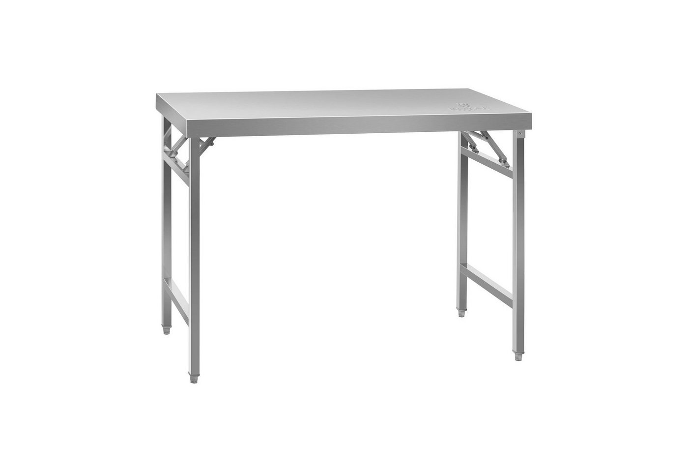 Royal Catering Arbeitstisch 120 x 60 x 90,5 cm Küchentisch 210 kg Klapptisch Edelstahltisch von Royal Catering