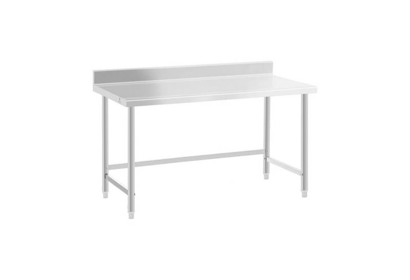 Royal Catering Arbeitstisch 150 x 70 cm Edelstahltisch Zerlegetisch Aufkantung Edelstahl 93 kg von Royal Catering