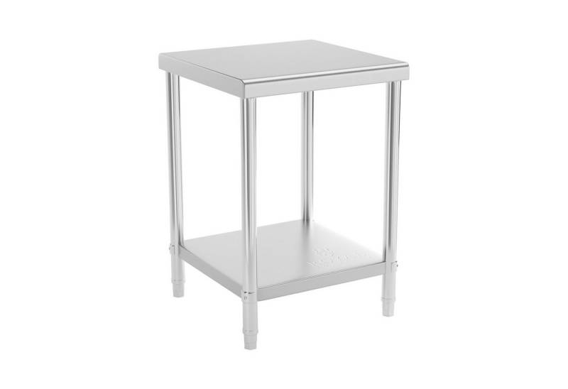 Royal Catering Arbeitstisch 60 x 60cm Edelstahltisch Edelstahl Zerlegetisch Gastro 150 kg von Royal Catering