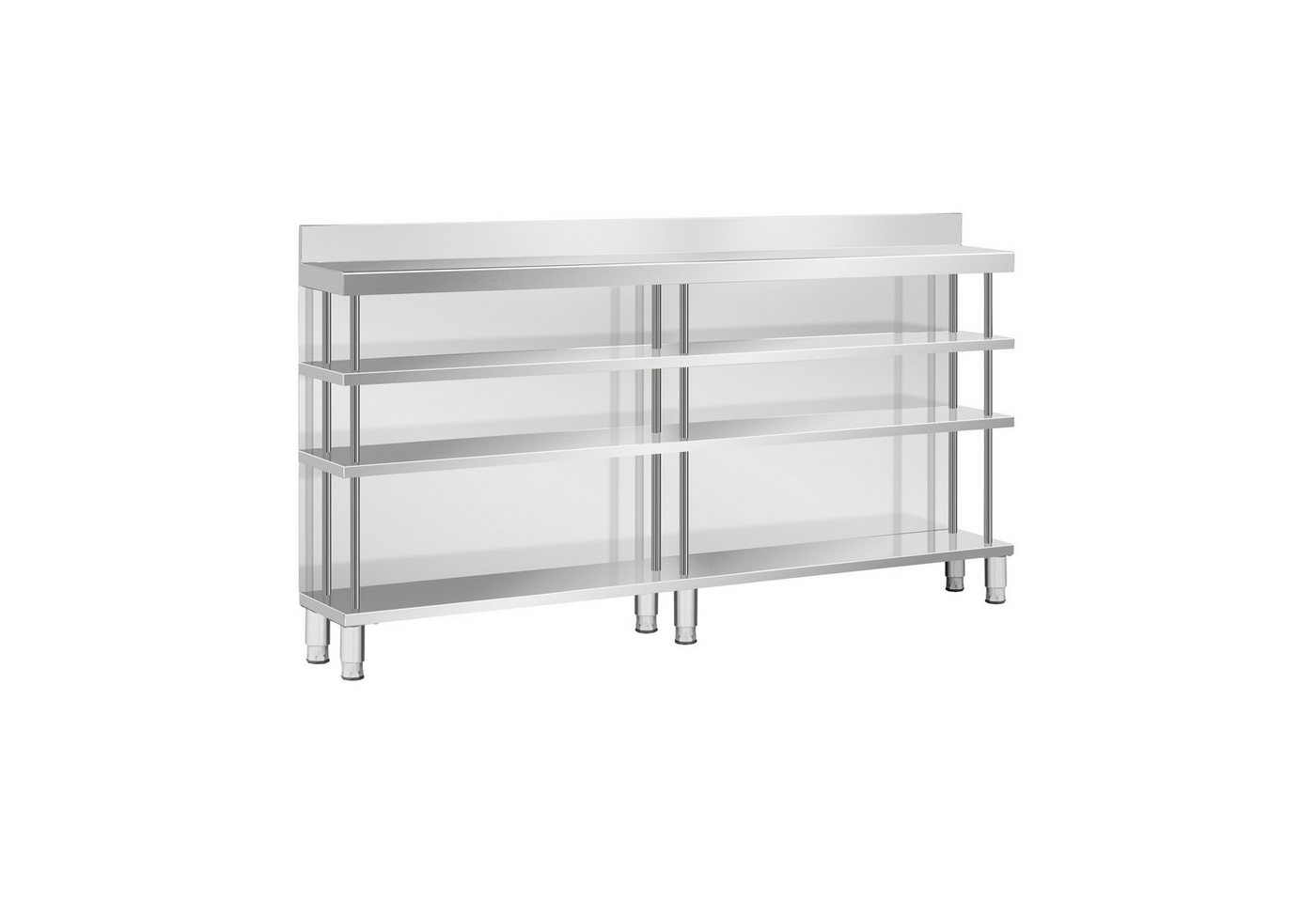 Royal Catering Arbeitstisch Edelstahl Bar-Arbeitstisch 200x30 cm mit Rückwand & Aufkantung 400 kg Royal Catering Arbeitstisch Edelstahl Bar-Arbeitstisch 200x30 cm mit Rückwand & Aufkantung 400 kg von Royal Catering