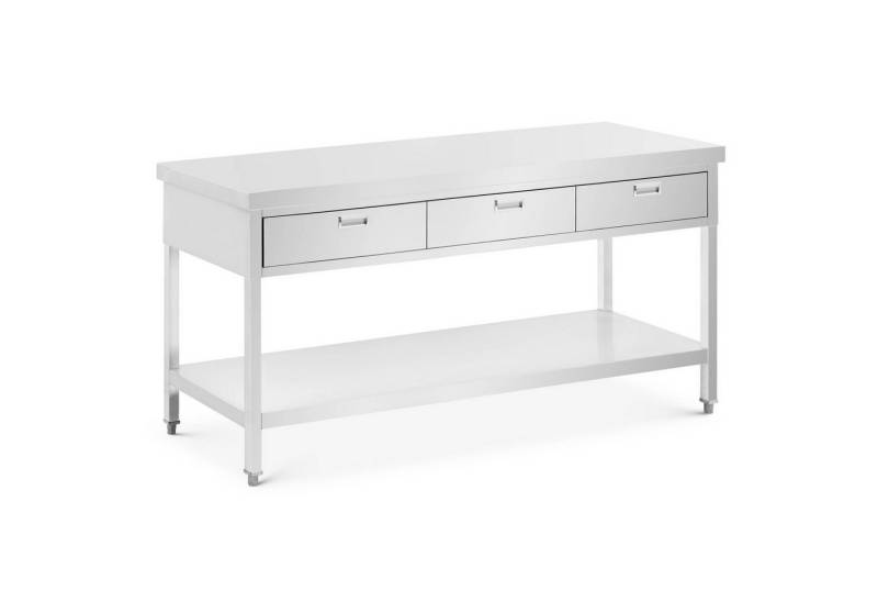 Royal Catering Arbeitstisch Edelstahltisch mit Schubladen Gastro-Arbeitstisch Edelstahl 180 x 60 von Royal Catering
