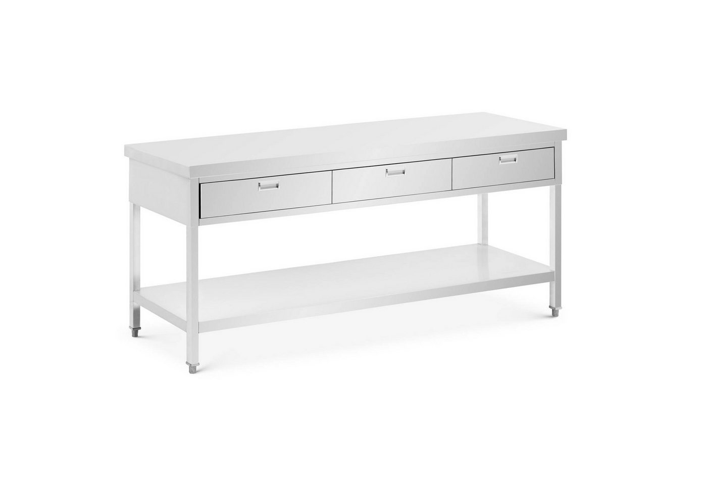 Royal Catering Arbeitstisch Edelstahltisch mit Schubladen Gastro-Arbeitstisch Edelstahl 200 x 60 von Royal Catering