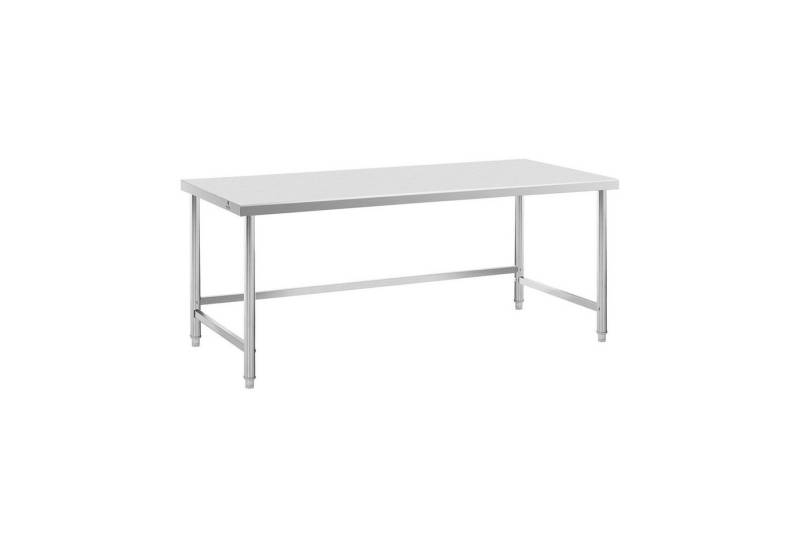Royal Catering Arbeitstisch 200 x 90 cm Gastro Edelstahl Edelstahltisch Zerlegetisch 100 kg von Royal Catering