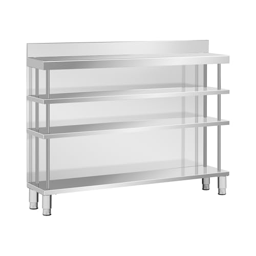 Royal Catering Bar-Arbeitstisch aus Edelstahl 100 x 30 cm 4 Ablagen Aufkantung 400 kg Traglast Steharbeitstisch mit Rückwand Edelstahltheke Tresen Royal Catering Bar-Arbeitstisch aus Edelstahl 100 x 30 cm 4 Ablagen Aufkantung 400 kg Traglast Steharbeitstisch mit Rückwand Edelstahltheke Tresen von Royal Catering