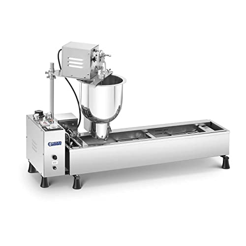 Royal Catering Donut-Maschine Profi vollautomatisch Edelstahl 450 Donuts/h 3000 W 10 l Fassungsvermögen Royal Catering Donut-Maschine Profi vollautomatisch Edelstahl 450 Donuts/h 3000 W 10 l Fassungsvermögen von Royal Catering