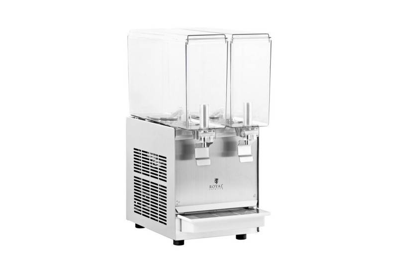 Royal Catering Getränkespender 2 x 10 L Saftspender Saftdispenser Gastro Kühlsystem Kunststoff von Royal Catering
