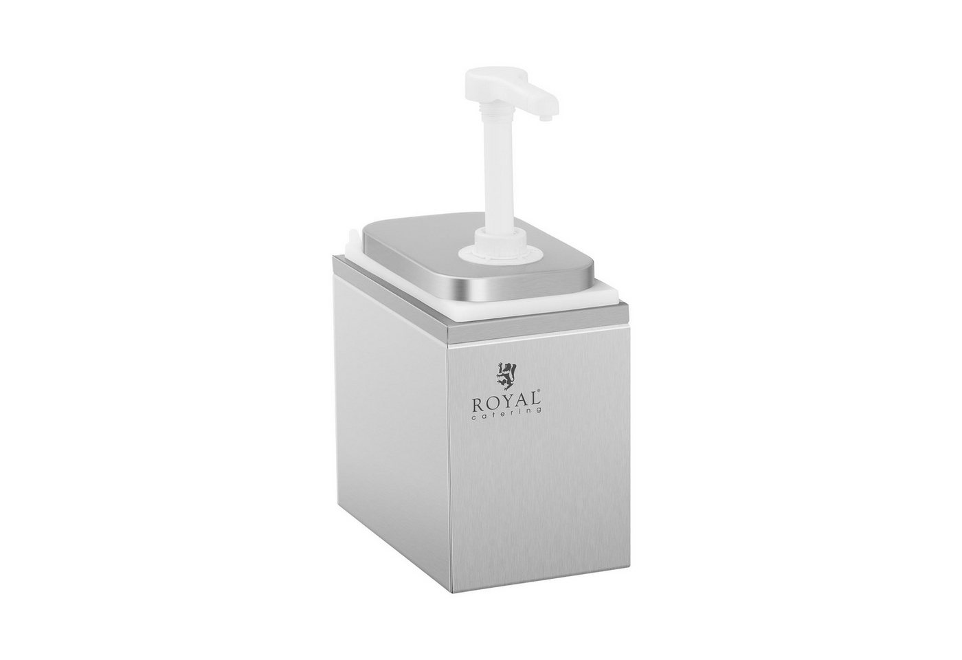 Royal Catering Sauciere Saucenspender Pumpspender Senfspender Dosierspender Edelstahl 1 Pumpe von Royal Catering