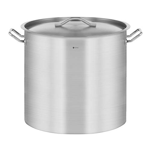 Royal Catering Kochtopf Induktion 70 L Ø 45 cm mit Deckel Edelstahl-Topf Induktionsherd-Topf Induktionskochtopf Edelstahltopf von Royal Catering