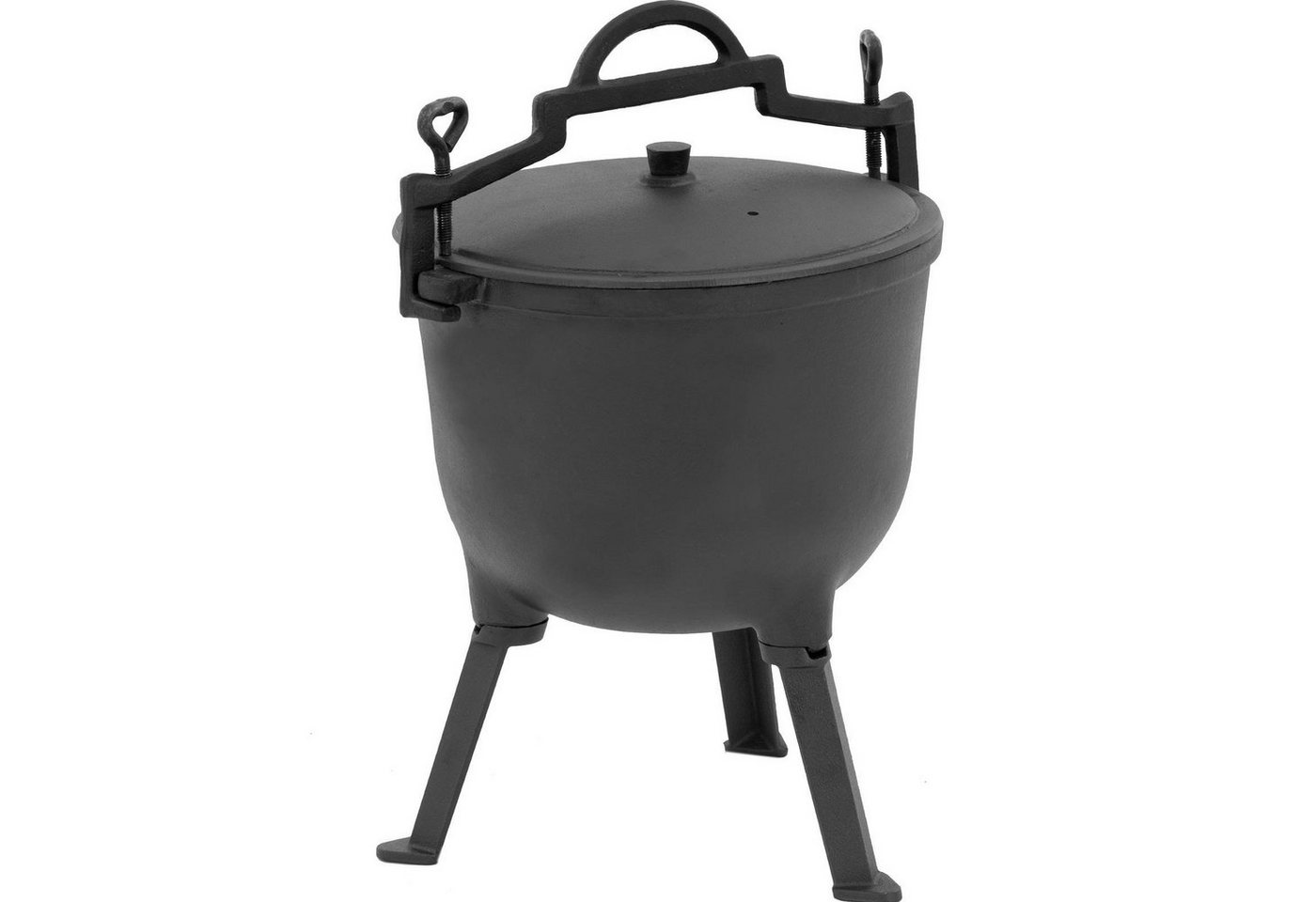 Royal Catering Feuertopf Dutch Oven Bräter Gusseisentopf Schmortopf Feuertopf mit Deckel 10 L von Royal Catering